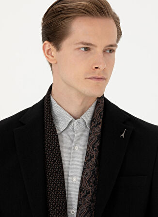 Cacharel Slim Fit Siyah Erkek Düz Ceket NEW TANU