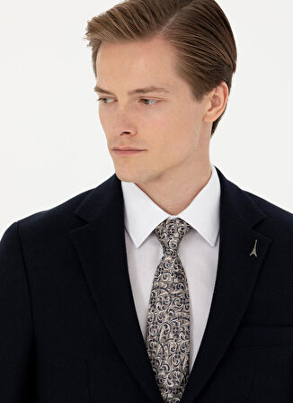 Cacharel Slim Fit Lacivert Erkek Düz Ceket NEW TANU