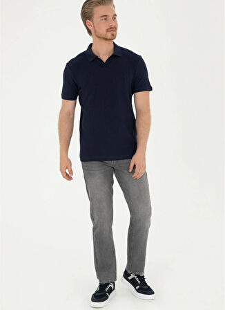 U.S. Polo Assn. Normal Bel Normal Paça Straight Gri Erkek Denim Pantolon BUFFON-G