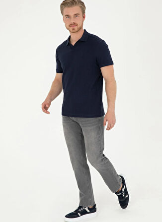 U.S. Polo Assn. Normal Bel Normal Paça Straight Gri Erkek Denim Pantolon BUFFON-G