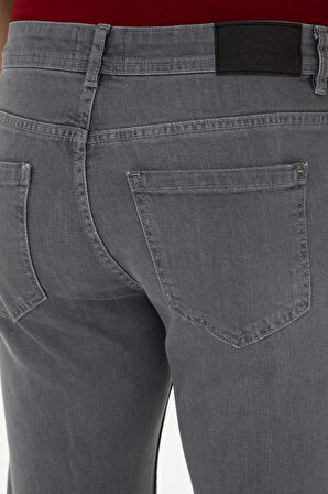 U.S.POLO ASSN. ERKEK DOKUMA DENİM KUMAŞ SLİM FİT ANTRASİT PANTOLON