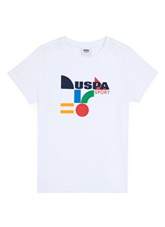 U.S. Polo Assn. Beyaz Erkek T-Shirt CUBAKIDS