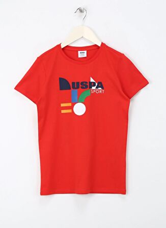 U.S. Polo Assn. Kırmızı Erkek Çocuk  T-Shirt CUBAKIDS