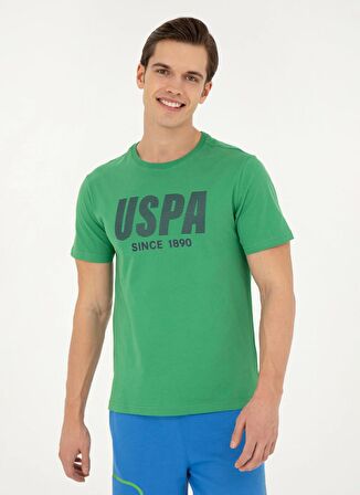 . Bisiklet Yaka Yeşil Erkek T-Shirt TEVER
