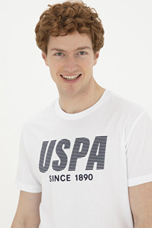 1827203 TEVER US Polo Assn Erkek T-shirt Beyaz