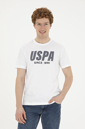 1827203 TEVER US Polo Assn Erkek T-shirt Beyaz