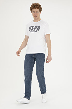 1827203 TEVER US Polo Assn Erkek T-shirt Beyaz