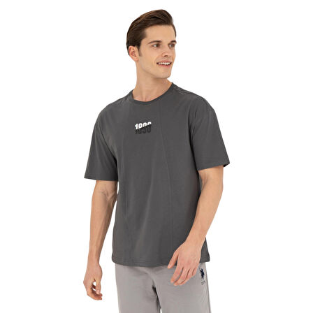 Erkek Comfort Fit Bisiklet Yaka Tişört