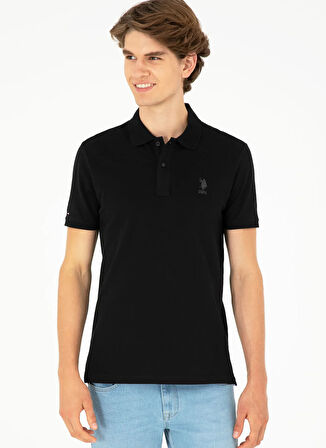 U.S. Polo Assn. Siyah Erkek Polo T-Shirt TP08