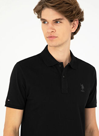 U.S. Polo Assn. Siyah Erkek Polo T-Shirt TP08