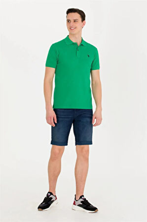 U.S. Polo Assn. U.S. POLO ASSN. ERKEK DOKUMA POLO YAKA T-SHİRT