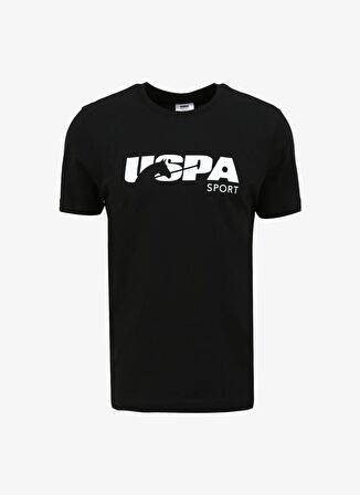 . Bisiklet Yaka Siyah Erkek T-Shirt MONRO