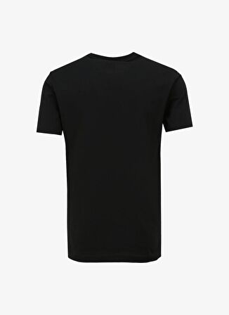 . Bisiklet Yaka Siyah Erkek T-Shirt MONRO