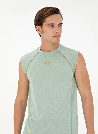 U.S. Polo Assn. Bisiklet Yaka Su Yeşili Erkek T-Shirt RUAN