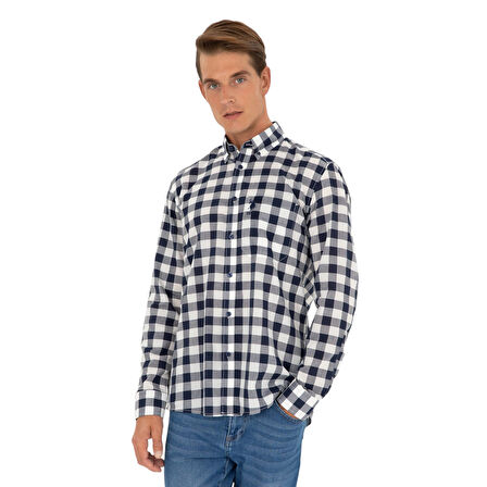 Erkek Lacivert Uzun Kollu Gömlek 50282882-VR033