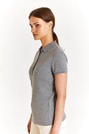 U.S. Polo Assn. Kadın Slim Tişört 50280057-VR086