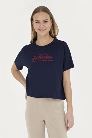 1832186 GROP US Polo Assn Kadın T-shirt Lacivert