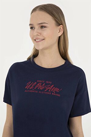 1832186 GROP US Polo Assn Kadın T-shirt Lacivert