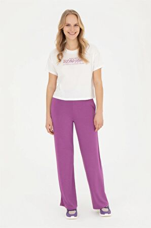 1832186 GROP US Polo Assn Kadın T-shirt Ecru