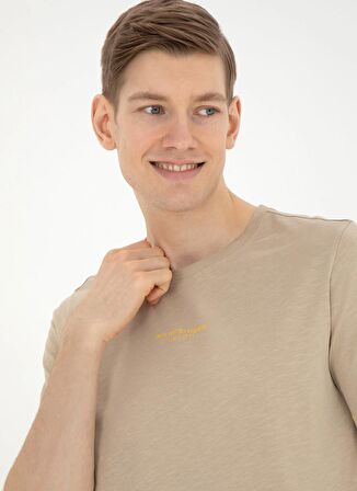 . Bisiklet Yaka Açık Haki Erkek T-Shirt HAZBA