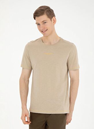 . Bisiklet Yaka Açık Haki Erkek T-Shirt HAZBA