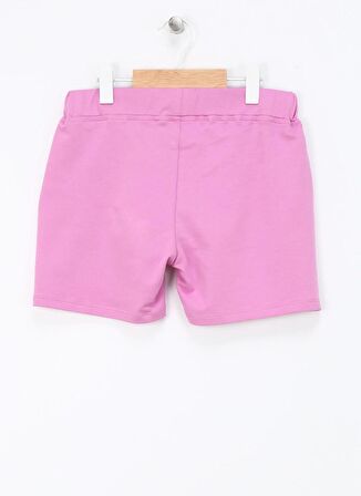 U.S. Polo Assn. Lastikli Bel Regular Fit Eflatun Kız Çocuk Şort SUNGEL