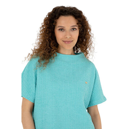 Kadın Bisiklet Yaka T-shirt