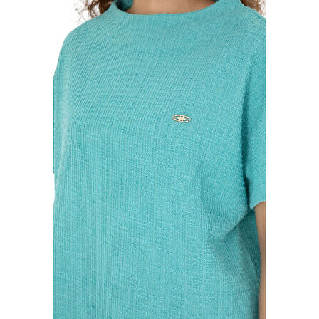 Kadın Bisiklet Yaka T-shirt