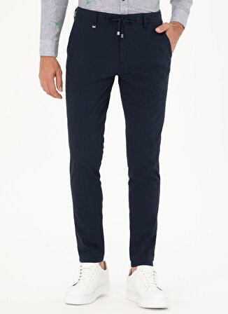 Cacharel Normal Bel Normal Paça Slim Fit Lacivert Erkek Pantolon RABI