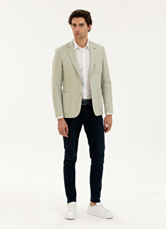 Cacharel Slim Fit Çağla Erkek Düz Ceket EXCL DOHAN