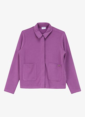 U.S. Polo Assn. Gömlek Yaka Mor Kadın Sweatshırt PIPPA