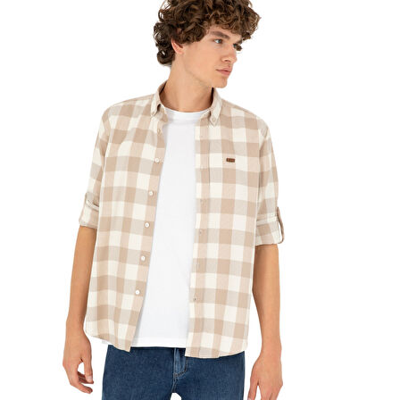 Erkek Taş Uzun Kollu Gömlek 1918936