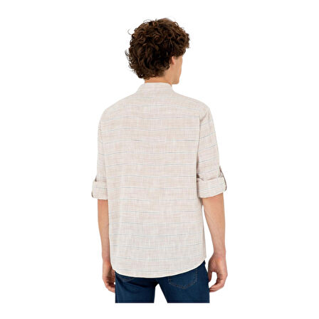 Erkek Taş Uzun Kollu Gömlek