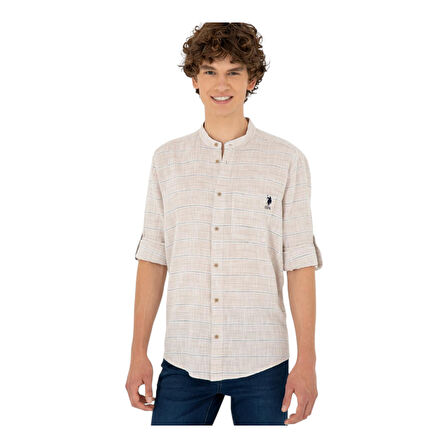 Erkek Taş Uzun Kollu Gömlek