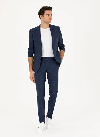 Cacharel Normal Bel Slim Fit Lacivert Erkek Takım Elbise BLOSS