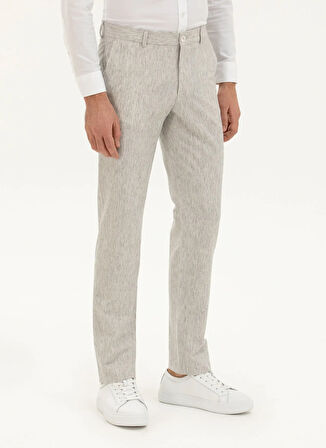 Cacharel Normal Bel Normal Paça Slim Fit Açık Gri Erkek Pantolon OLIVA/P