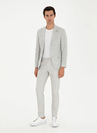 Cacharel Slim Fit Açık Gri Erkek Ceket FLAVIN/C