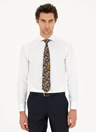 Cacharel Slim Fit Klasik Yaka Düz Beyaz Erkek Gömlek GOSHAİ