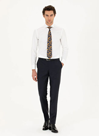 Cacharel Slim Fit Klasik Yaka Düz Beyaz Erkek Gömlek GOSHAİ