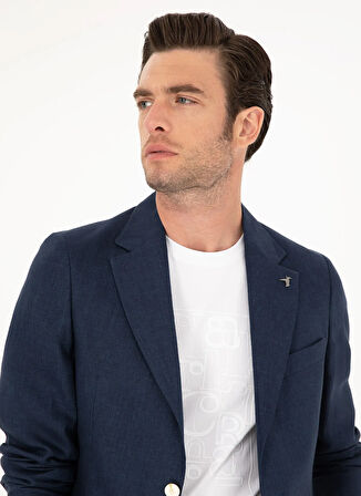 Cacharel Slim Fit Lacivert Erkek Düz Ceket OLIA/C