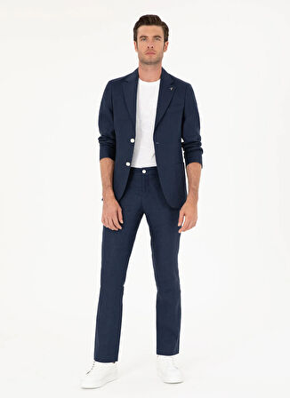 Cacharel Slim Fit Lacivert Erkek Düz Ceket OLIA/C