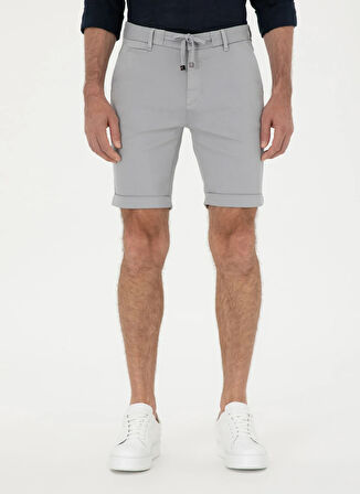 Cacharel Normal Bel Regular Fit Gri Erkek Bermuda Şort MIAR