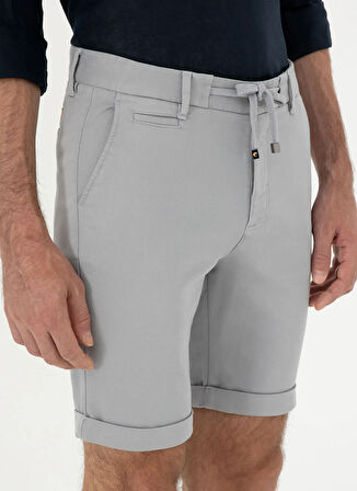 Cacharel Normal Bel Regular Fit Gri Erkek Bermuda Şort MIAR