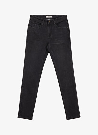 Cacharel Normal Bel Normal Paça Slim Fit Siyah Erkek Denim Pantolon NAST