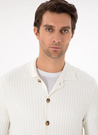 Cacharel Ekru Erkek Hırka TOULON