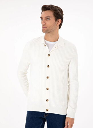 Cacharel Ekru Erkek Hırka TOULON