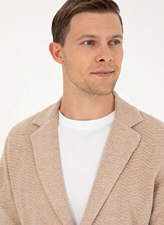 Cacharel Deve Tüyü Melanj Erkek Hırka LIANA LIANA