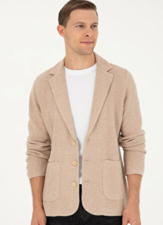 Cacharel Deve Tüyü Melanj Erkek Hırka LIANA LIANA