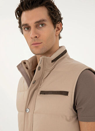 Cacharel Düz Bej Erkek Yelek TULARE