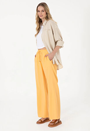 U.S. Polo Assn. Turuncu Kadın Loose Fit Pantolon DMK.2107035ECOLE.
